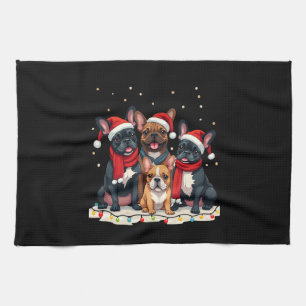 Kerstverlichting Franse Bulldog Kerst Franse Bulld Theedoek