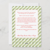 Kerstverlichting Garland Een foto  Feestdagenkaart (Achterkant)