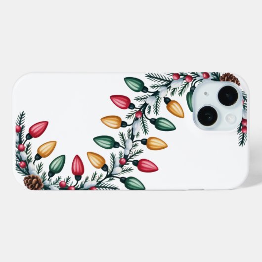 Kerstverlichting Garland iPhone / iPad case (Achterkant (horizontaal))
