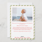 Kerstverlichting Garland Twee foto's Feestdagenkaart (Achterkant)