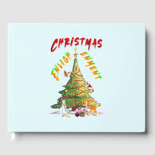 kerstverlichting gastenboek (Voorkant)