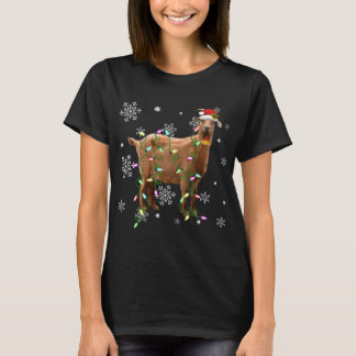 Kerstverlichting Geitenliefhebber Grappige Kerstma T-shirt