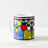 Kerstverlichting Glas in lood Mok (Voorkant links)