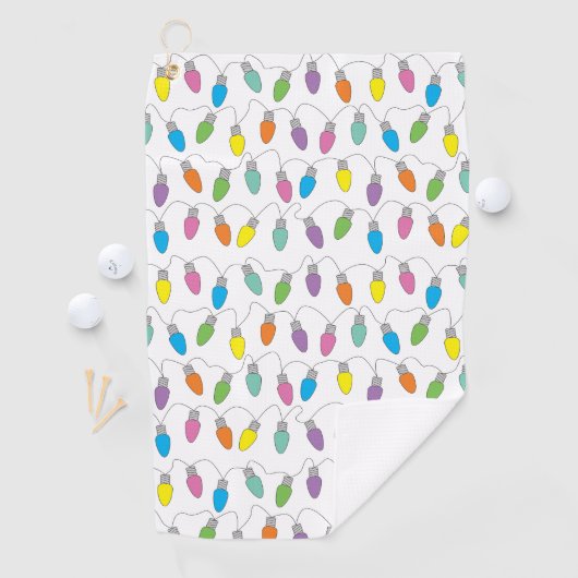 kerstverlichting golfhanddoek (Insitu)