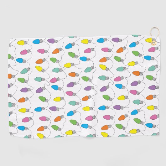 kerstverlichting golfhanddoek (Horizontaal)