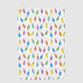 kerstverlichting golfhanddoek (Voorkant)