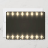 Kerstverlichting Goud Glitter 30e Verjaardag Kaart (Achterkant)