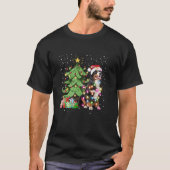 Kerstverlichting Grappig Berner Sennenhond Matchi T-shirt (Voorkant)