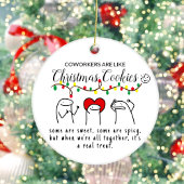 Kerstverlichting Grappige Medewerker Meme Art Whit Keramisch Ornament