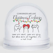 Kerstverlichting Grappige Medewerker Meme Art Whit Sneeuwbol (Voorkant)