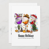 Kerstverlichting Groet Feestdagenkaart (Voorkant / Achterkant)