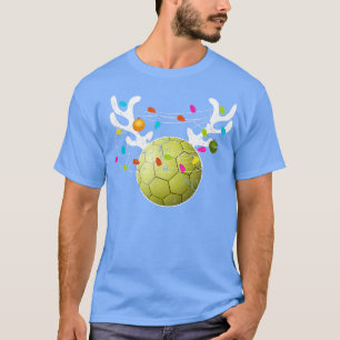 Kerstverlichting Handbal Grappige Kerstmis 85 T-shirt