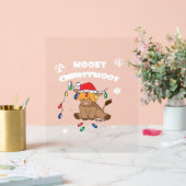 kerstverlichting hoogland koe lelijke zweten acryl bord (Huwelijk)