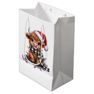Kerstverlichting Hoogland Koe Santa Hoed Medium Cadeauzakje