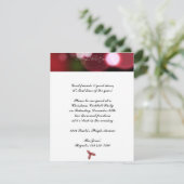 Kerstverlichting in het rood kaart (Staand voorkant)