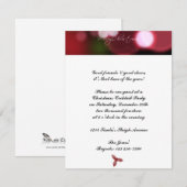 Kerstverlichting in het rood kaart (Voorkant / Achterkant)