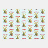 kerstverlichting inpakpapier vel (Voorkant 3)