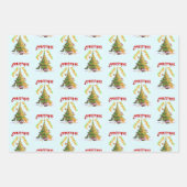 kerstverlichting inpakpapier vel (Voorkant)