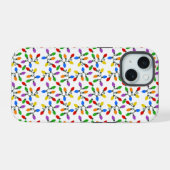 Kerstverlichting iPhone 15 Case (Achterkant horizontaal)