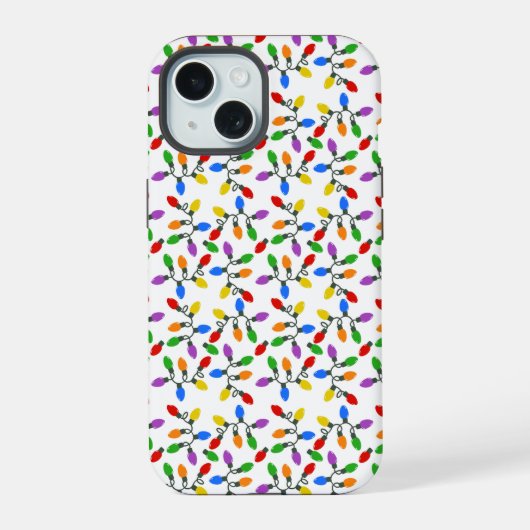 Kerstverlichting iPhone 15 Case (Achterkant)
