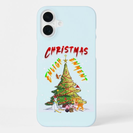 kerstverlichting iPhone hoesje (Achterkant)
