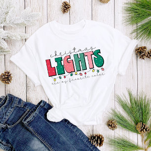 Kerstverlichting is mijn favoriete kleur Fun Women T-shirt