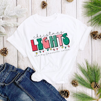 Kerstverlichting is mijn favoriete kleur Fun Women T-shirt
