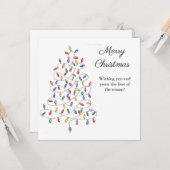 Kerstverlichting Kaart (Voorkant / Achterkant in situ)