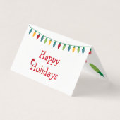 Kerstverlichting Kaart #HolidayZ (Voorkant)