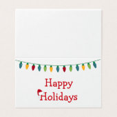 Kerstverlichting Kaart #HolidayZ (Buitenkant ongevouwen)