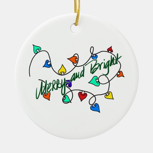 Kerstverlichting Keramisch Ornament (Voorkant)