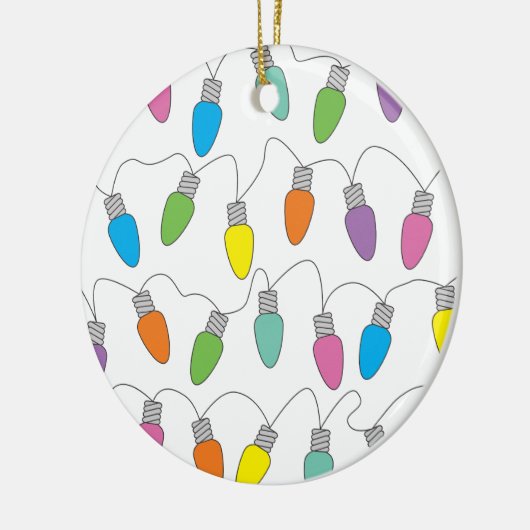 kerstverlichting keramisch ornament (Links)