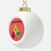 kerstverlichting keramische bal ornament (Rechts)