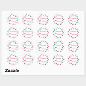Kerstverlichting Kerst  Ronde Sticker (Vel)