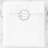 Kerstverlichting Kerst  Ronde Sticker (Tas)