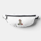 Kerstverlichting Kerstman Hoed Engels Pointer Dog Heuptasje (Liggend)