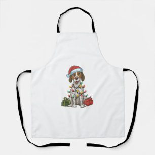 Kerstverlichting Kerstman Hoed Engels Pointer Dog Schort