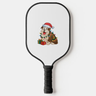 Kerstverlichting Kerstman Hoed Engelse herdershond Pickleball Paddle