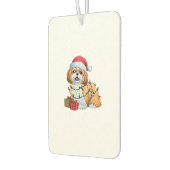 Kerstverlichting Kerstman Hoed Shih Tzu Hond Kerst Luchtverfrisser (Links)