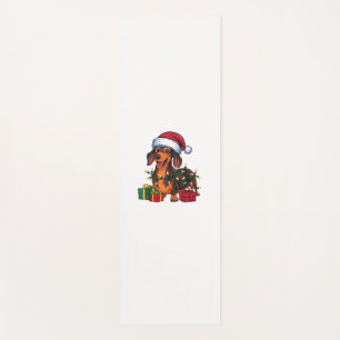 Kerstverlichting Kerstman Hoed Teckel Hond Kerstmi Yogamat