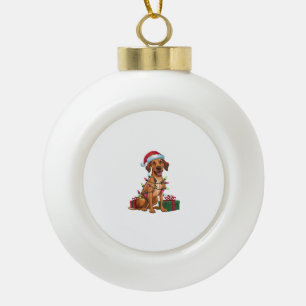 Kerstverlichting Kerstman Hoed Thaise Ridgeback-ho Keramische Bal Ornament