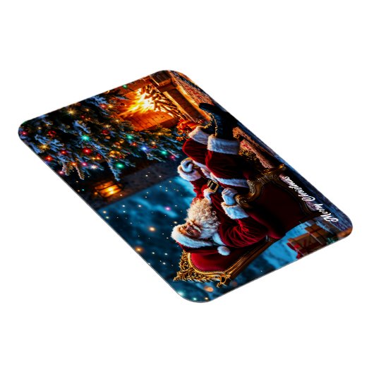 Kerstverlichting Kerstman Noordpool Fantasy Magneet (Rechterzijde)