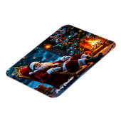 Kerstverlichting Kerstman Noordpool Fantasy Magneet (Linkerzijde)