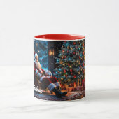 Kerstverlichting Kerstman Noordpool Fantasy Mok (Midden)