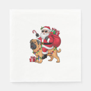 Kerstverlichting Kerstman Rijden Engels Mastiff Do Servet