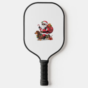Kerstverlichting Kerstman Rijdende Teckel Hond Ker Pickleball Paddle
