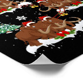 Kerstverlichting — Kerstman — Wooly Mammoth Chr Poster (Hoek)