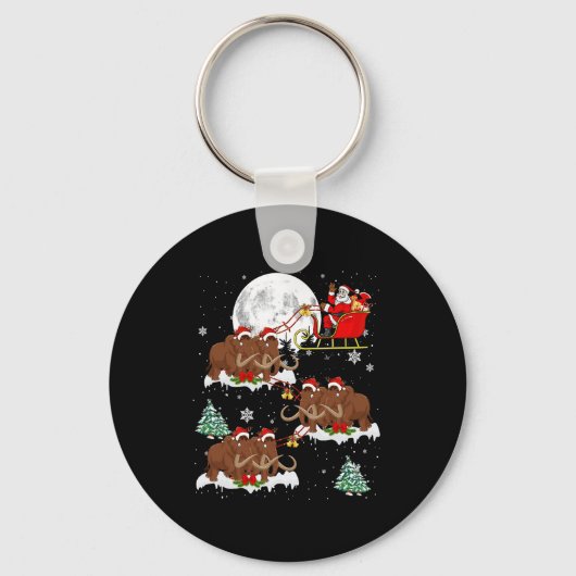 Kerstverlichting — Kerstman — Wooly Mammoth Chr Sleutelhanger (Voorkant)