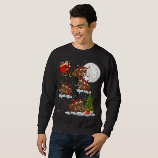 Kerstverlichting — Kerstman — Wooly Mammoth Chr Trui (Voorkant volledig)