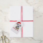 Kerstverlichting Kerstmannenhoed Dalmatiër Hond Ke Cadeaulabel (Met Touw)